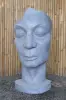 Product image 1 of the product “Aras - Face looking to the right, 120 cm H | cast stone ”